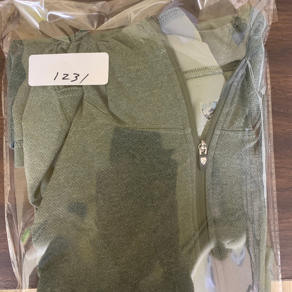 Kuhl Mens Full Zip Hoodie Green Heathered Performance Pullover Thumbholes Large - Picture 11 of 11